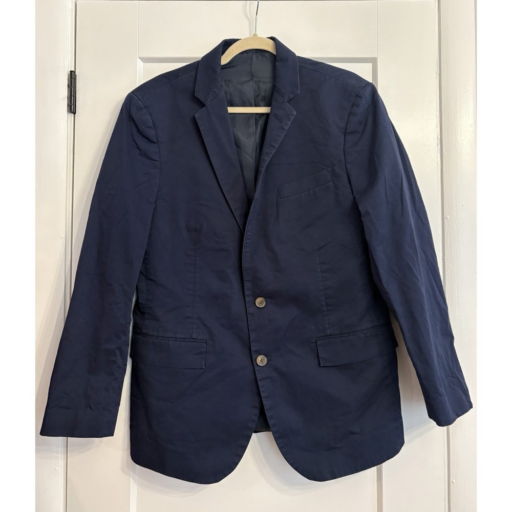 J.Crew Men's Size 40 R Navy Thompson 2-Button Sport‎ Coat Blazer